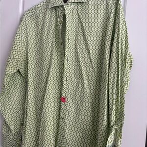 Green Patterned Men's Shirt